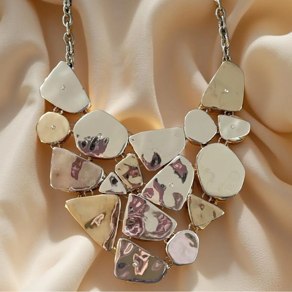 Lydell NYC Two Toned Statement Necklace - Picture 2 of 4